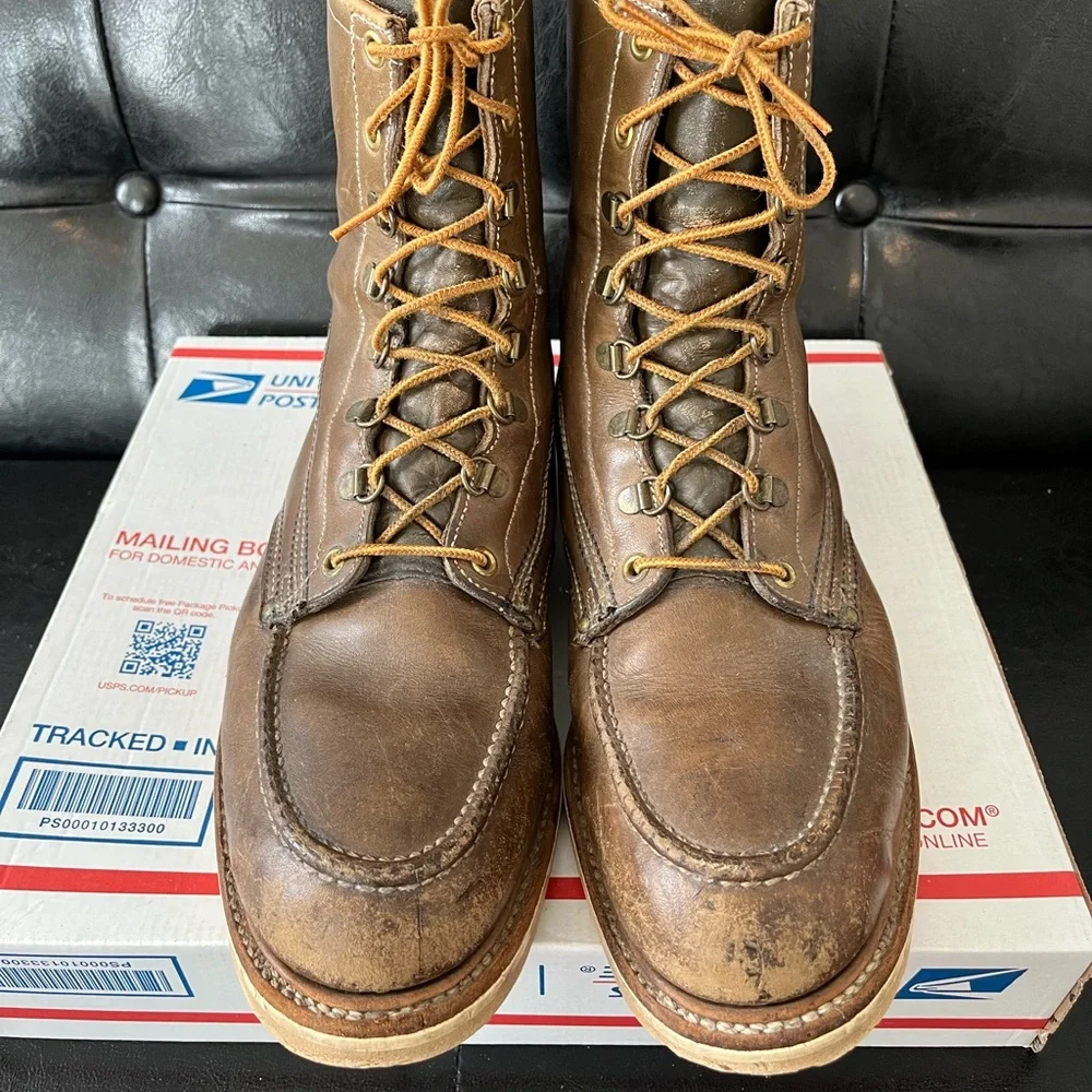 HY-TEST Leather Moc Toe Work Boots‎